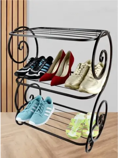 Универсальная этажерка Винтаж-4 чёрная