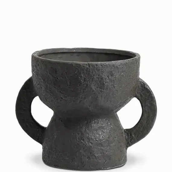 Ваза Amphora высота 20 см, черная