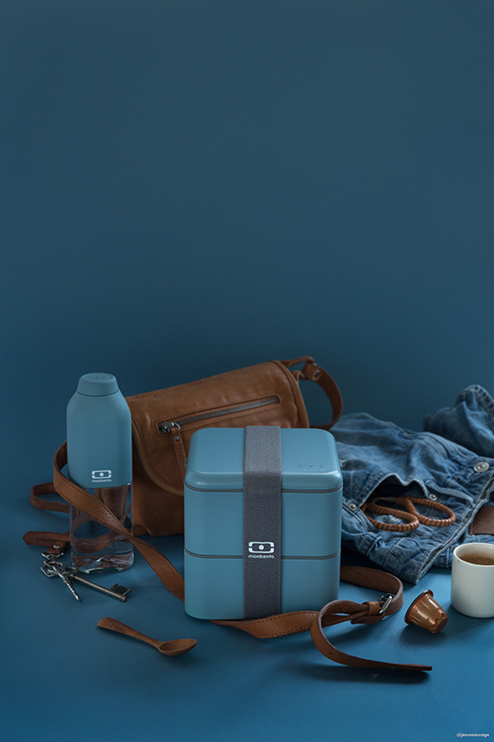 Ланч-бокс mb square, denim