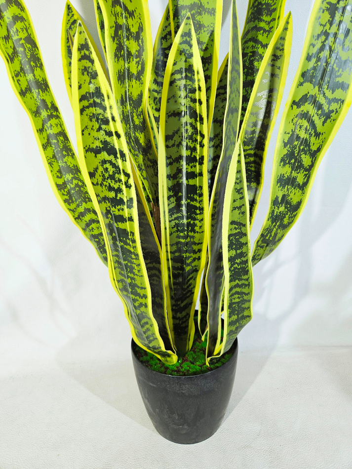 Искусственный Щучий хвост зеленый 100см в кашпо