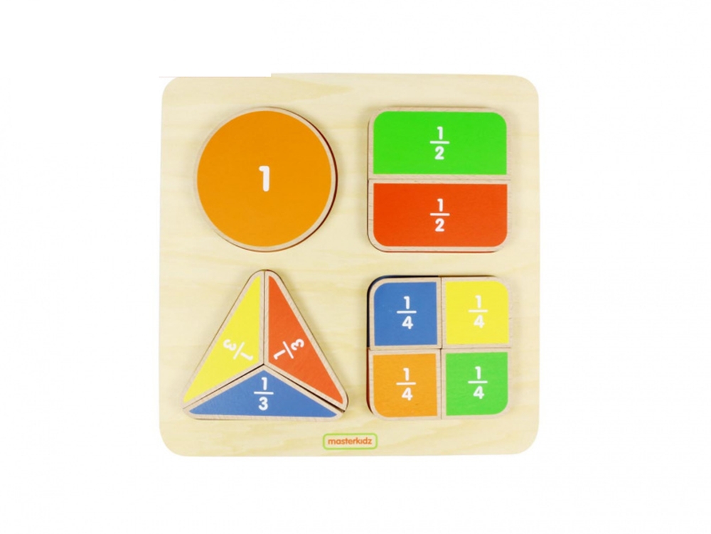 Панель Геометрические фигуры: доли