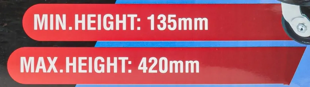 Домкрат подкатной гидравлический 3т (h min 135мм, h max 420мм) Forsage F-T830011L