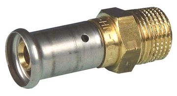 Муфта пресс Henco 20х3/4" НР c наружной резьбой для металлопластиковых труб (17P-2005)