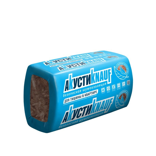 Звукоизоляция минераловатная КНАУФ АкустиКНАУФ 1230х610х50 мм 12 м2