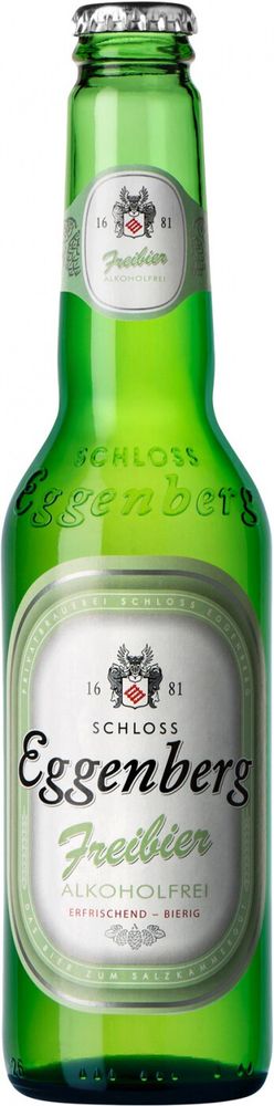 Пиво светлое безалкогольное Eggenberg Freibier, 24 шт по 0.33л