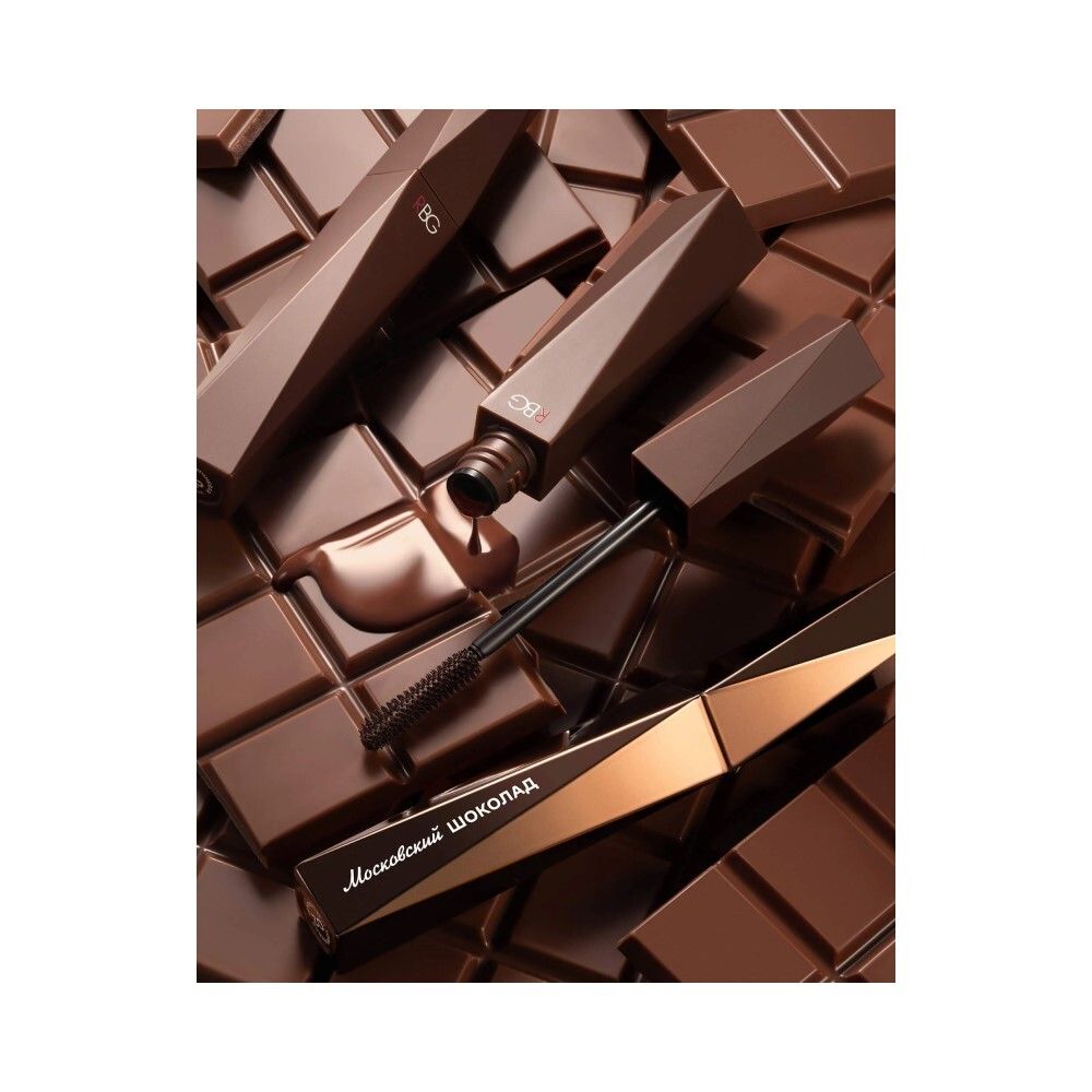 RBG Russian Beauty Guru Объемная тушь для ресниц коричневая «Московский шоколад», 12 мл