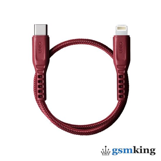 Uniq FLEX USB-C to Lightning Short Cable (30mm) Red
