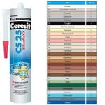 CS 25/280 Cиликоновая эластичная затирка герметик багама 43 (ЦЕРЕЗИТ)