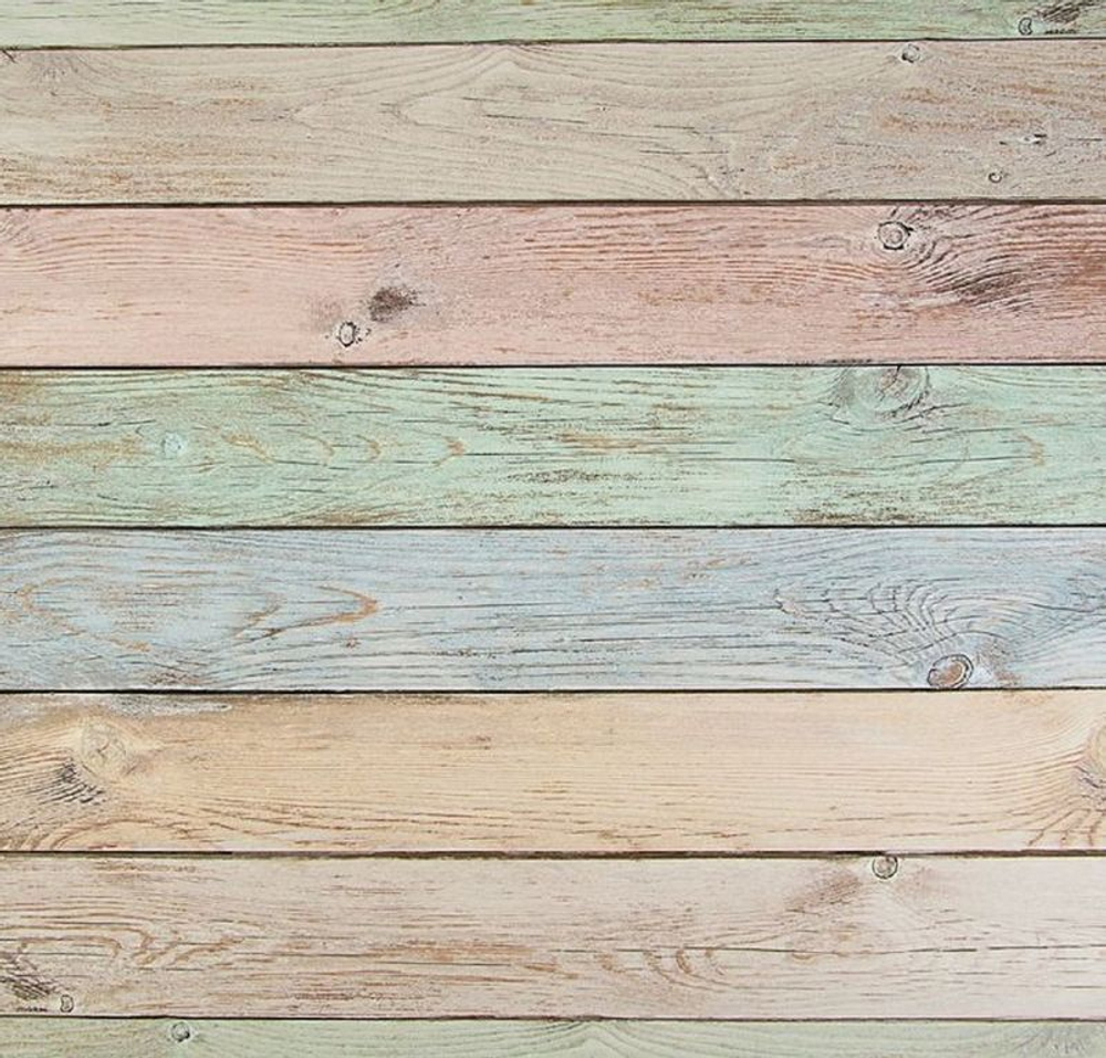 Фотофон рулонный "Доски радужные" 70х100 см