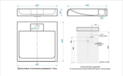 Раковина над стиральной машиной BERGG ZETT lab Аврора V56 600x600x105