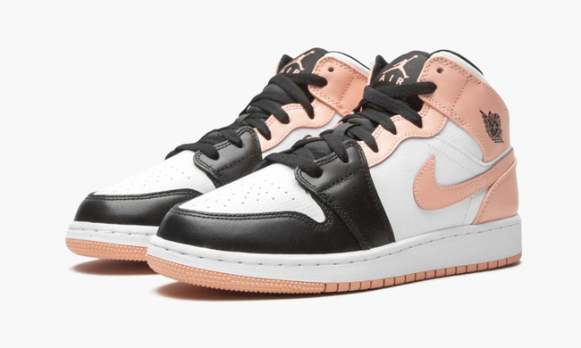 Air Jordan 1 Mid GS "Crimson Tint Toe"