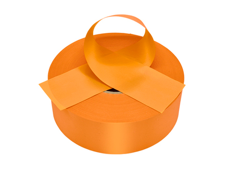 Лента плиссированная для наградных розеток. Цвет 024 желто-оранжевая