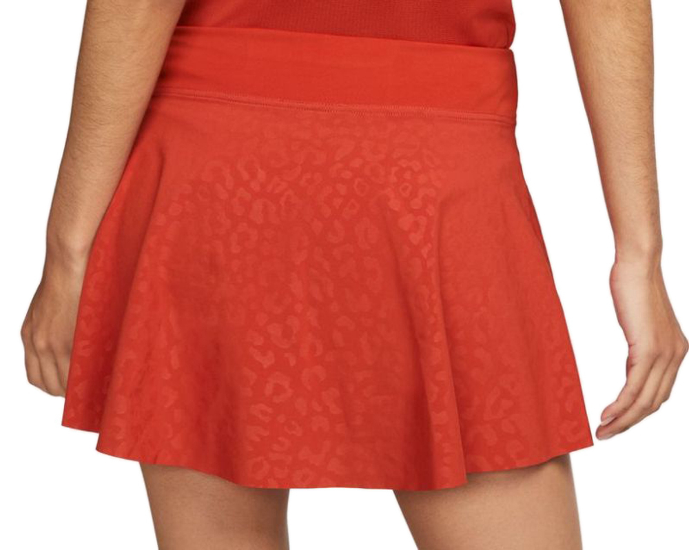 Теннисная юбка Nike Dri-Fit Printed Club Skirt - cinnabar/black
