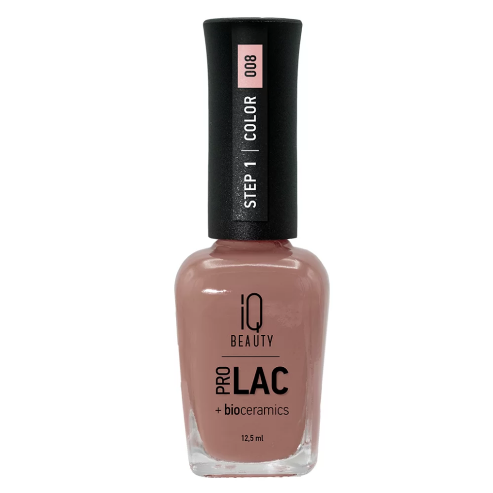 IQ Beauty Лак для ногтей укрепляющий с биокерамикой 008 , 12,5 мл
