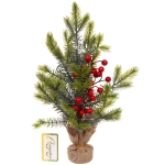 Елка светодиодная «Ягодный вальс» 40 см (с подсветкой)