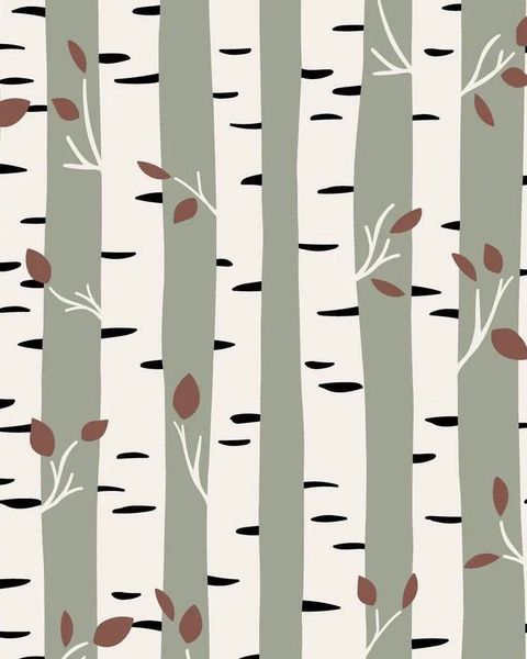 Новый принт для малышей Birch Trees Новый принт для малышей Birch Trees