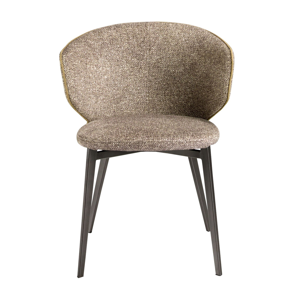 Стул 4240 с обивкой из коричневой мраморной ткани