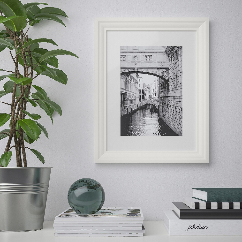 IKEA EDSBRUK  (ИКЕА ЕДСБРУК)  -  Рамка, белая, 30x40 см