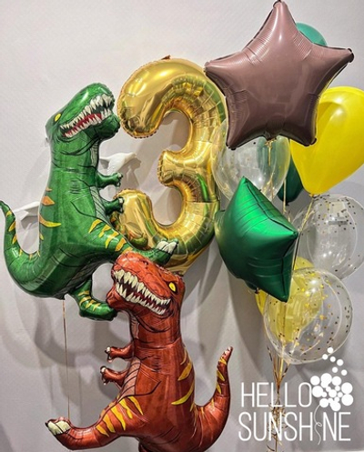 Набор шаров для мальчика динозавр