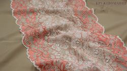 Эластичное кружево, 22 см, флорида и молоко, (Арт: EK-2519), м