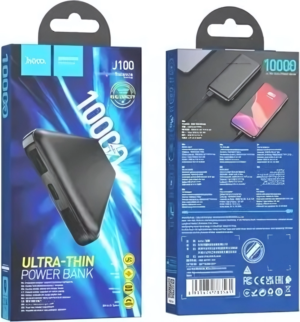 Внешний аккумулятор HOCO J100 10000mAh чёрный