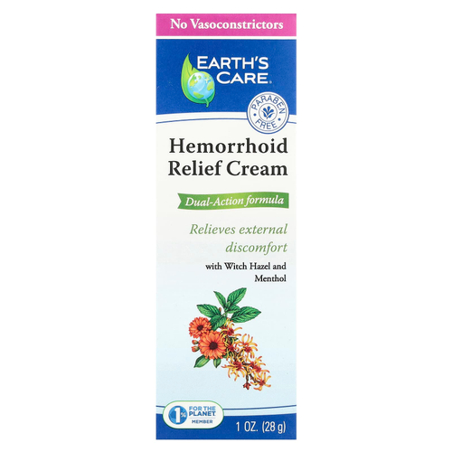 Earth's Care, Крем от геморроя, 28 г (1 унция)