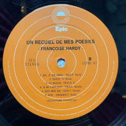 Винтажная виниловая пластинка LP Francoise Hardy Un Recueil De Mes Poesies (Japan 1974) (No Obi)