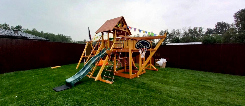 Деревянный игровой комплекс Савушка Lux - 6