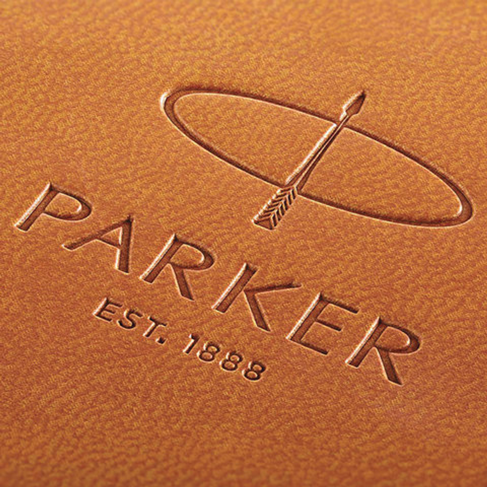 Набор PARKER: ручка перьевая "Urban Premium Pearl Metal CT", перо М, синяя и блокнот, 2018975