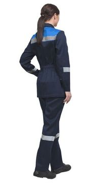 Костюм женский "Тимбер" РФ брюки (синий/василек)