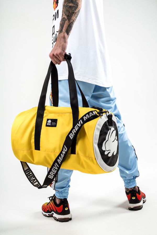 Сумка спортивная Duffel Желтая - фото 8