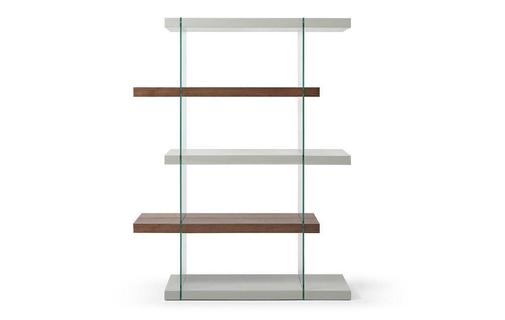 Стеллаж HC-SC-001-A SO-323 глянец/белый/орех