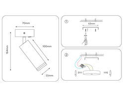 Ambrella Накладной спот с выключателем Move TA121