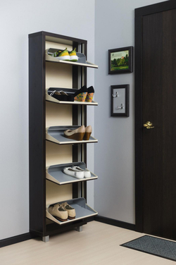 Обувница в прихожую фасад лдсп для обуви Люкс 5 венге