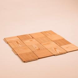 Cтеновые панели Wooden Wall Лиственница модель Квадро