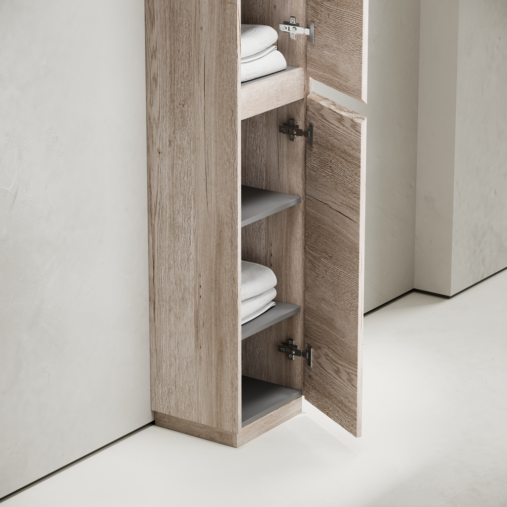 Шкаф-пенал напольный Sancos Libra Floor, дуб галифакс натуральный 350х300х1870 мм