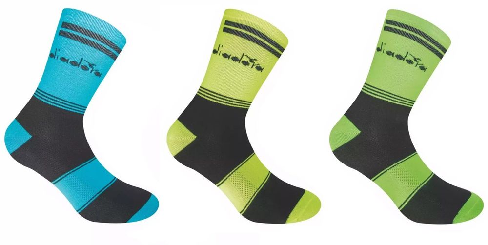 Теннисные носки Diadora Unisex Socks Multisport 3P - color fluo