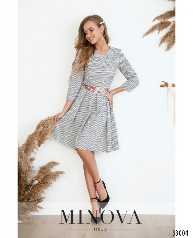 Платье 3122-темно-синий Minova