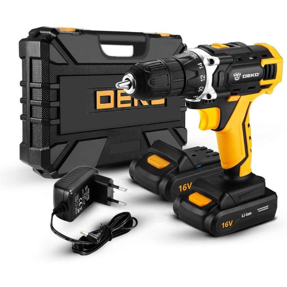 Аккумуляторная дрель-шуруповерт Deko DKCD16FU-Li 063-4099