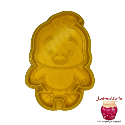 Вырубка пластиковая "Цыпленок штамп" (10 см)