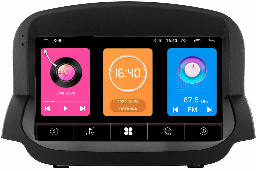 Магнитола для Ford EcoSport 2014-2017 (рамка под кожу) - OEM GT9-2791 на Android 10, 2ГБ-16ГБ