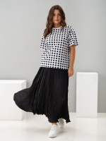 Футболка Фк-193/белый-крупныйгорох