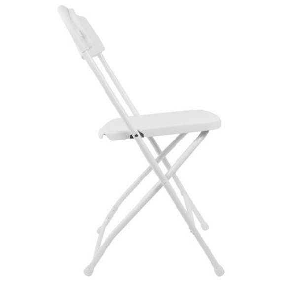 Стул складной BRABIX "Golf CF-002", белый каркас, пластик белый, 532887
