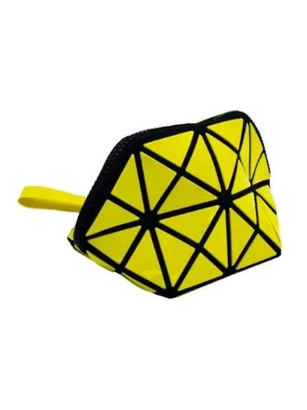 COSMETIC BAG - РОМБОВИДНАЯ КОСМЕТИЧКА ПЕНАЛ ЖЕЛТАЯ COSMETIC BAG YELLOW, 1 ШТ.