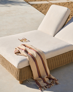 Двойной шезлонг Meria из искусственного ротанга