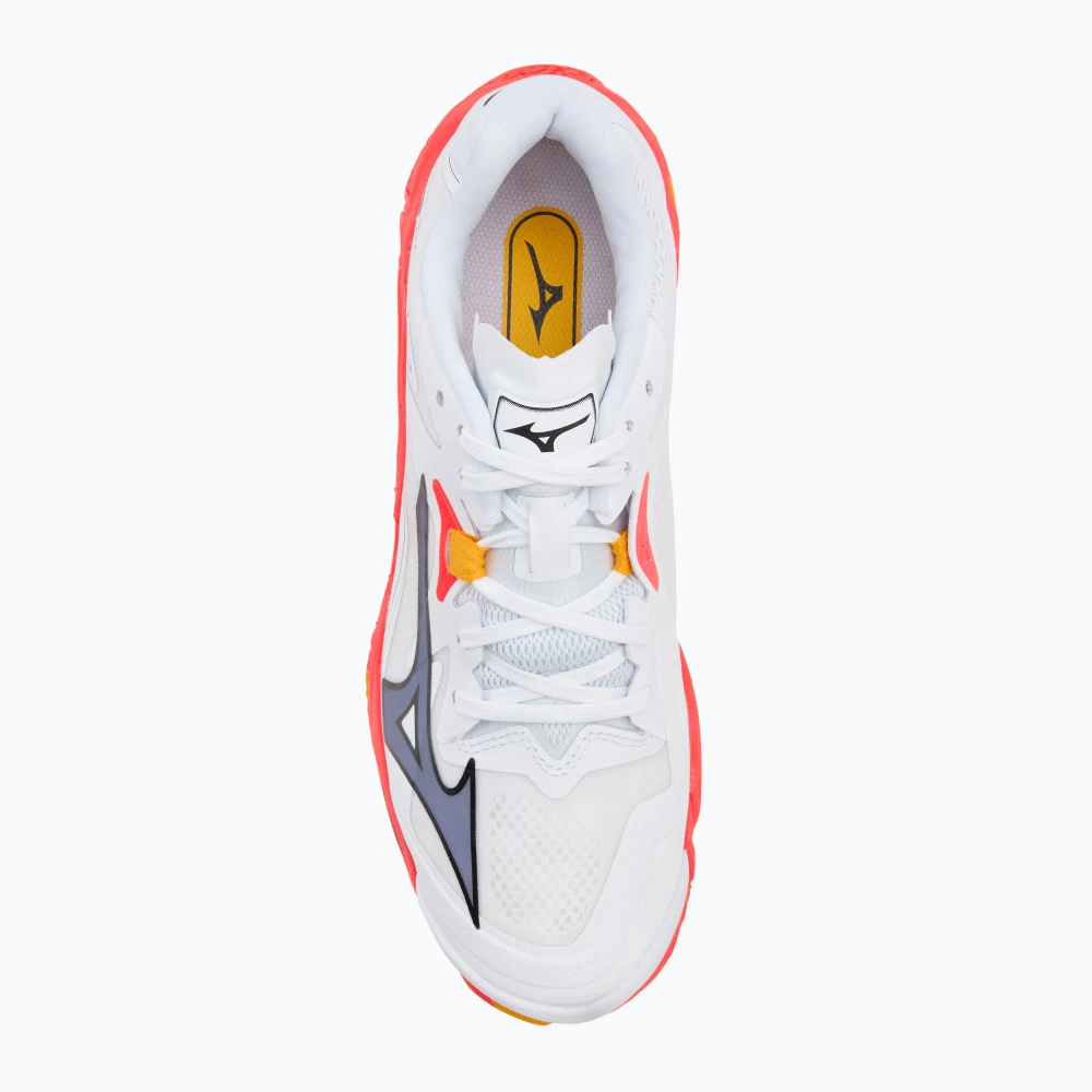 Кроссовки волейбольные Mizuno Wave Lightning Z8 white/fiery coral 2/citrus