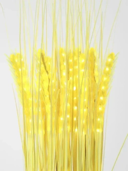 Светильники на солнечных батареях. Фонарики садовые на солнечных батареях, колоски 15 штук