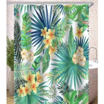 Штора для ванной комнаты Фотопринт 180*200 "ТРОПИКИ" с кольцами Tropical