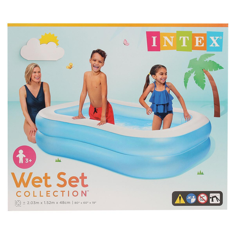 Бассейн надувной SWIM CENTER FAMILY POOL 203*152*48см (Intex)