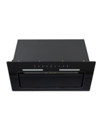 Вытяжка кухонная LedyDC-60GT (BLACK) черный, D150мм,1100м3/ч, полновстраиваемая, ИНВЕРТОРНЫЙ Мотор 110Ватт (Энергетическая эфф-ть класс А+), стекло 60см, сенсорное управление + управление жестами (MACBI)